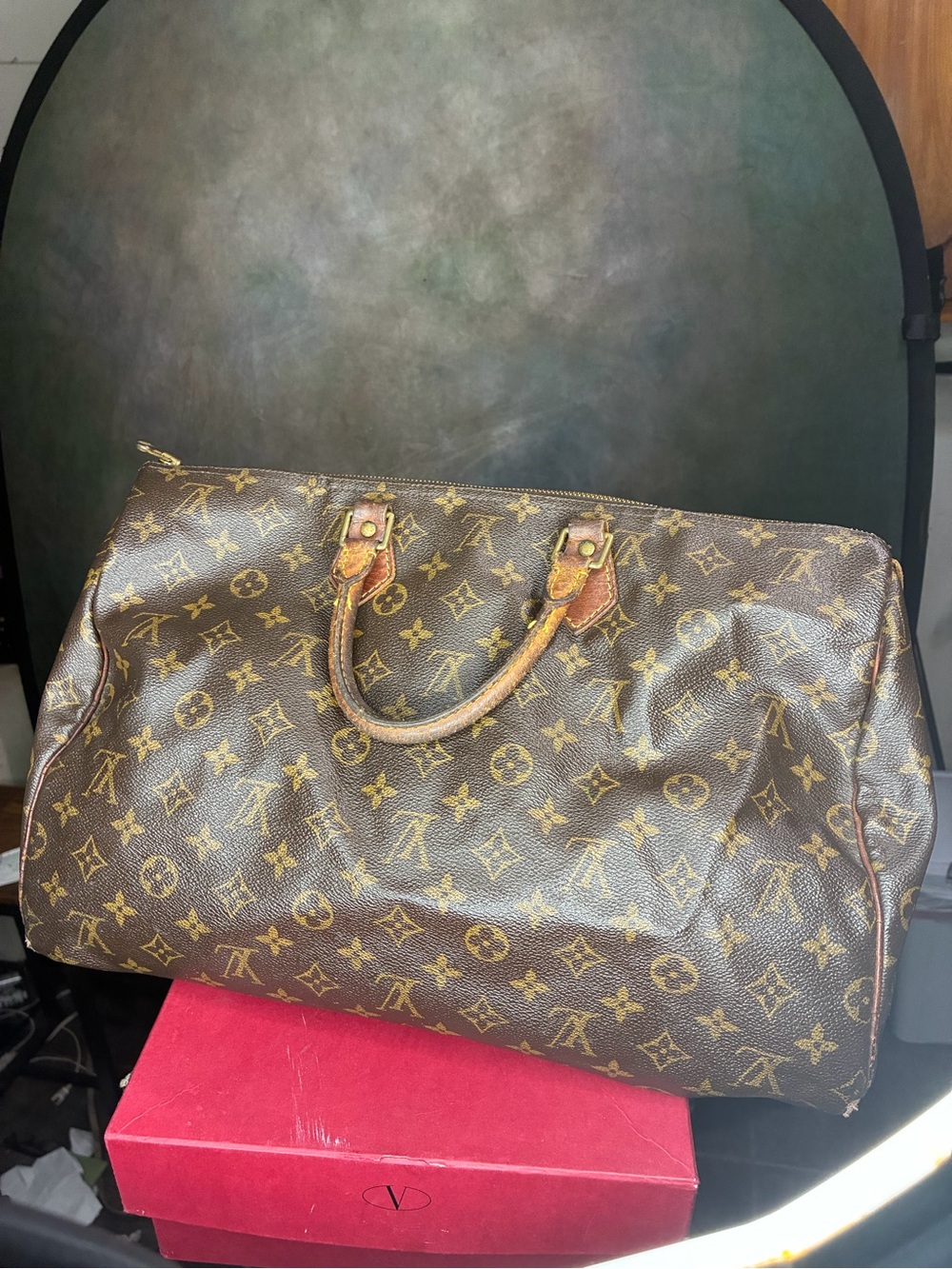 Louis Vuitton speedy 40 Brown/Gold Monogram Travel Duffel